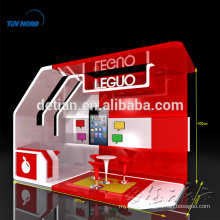 Présentoir commercial modulaire 3x6m avec design et graphique gratuits